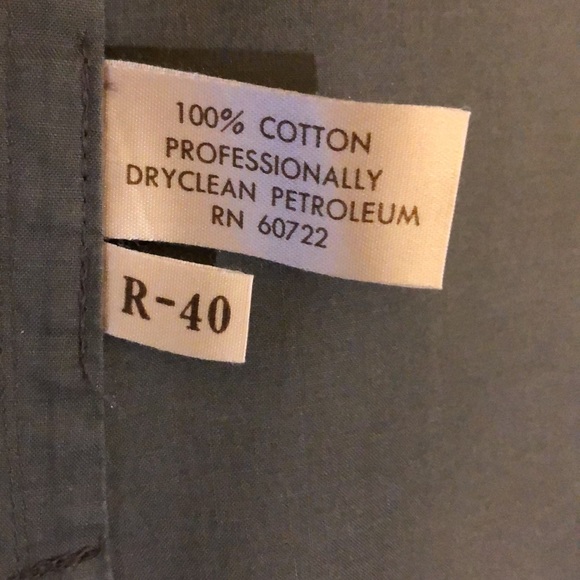 Vintage SANYO grayish green tailored cover button front Trench Coat 🧥 Size L - Picture 10 of 10